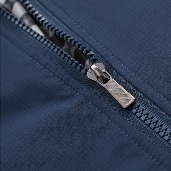 Mens Navy Blue  Zipper Jacket - Picture 11 of 12